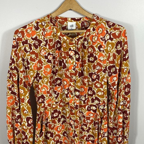 CAbi 70s style Daydream Floral Long Sleeve Dress - Multicolor XS - Picture 3 of 15